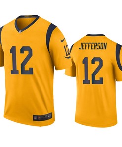 Los Angeles Rams Van Jefferson Gold Color Rush Legend Jersey - Robokeg