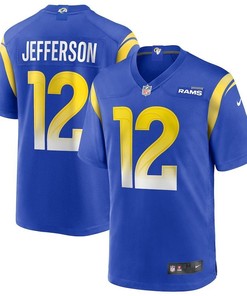 Los Angeles Rams Van Jefferson Royal 2020 Nfl Draft Pick Game Jersey - Robokeg