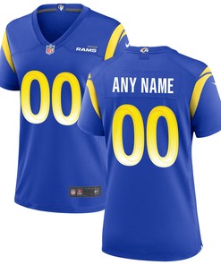 Los Angeles Rams Womens Custom Game Jersey Royal Custom Jerseys Nfl - Robokeg