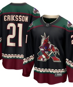 Loui Eriksson Arizona Coyotes Fanatics Branded Home Breakaway Player Jersey - Black Nhl - Robokeg