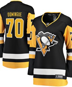 Louis Domingue Pittsburgh Penguins Fanatics Branded Womens Home Breakaway Player Jersey - Black Nhl - Robokeg