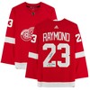 Lucas Raymond Detroit Red Wings Autographed Jersey With Nhl Debut 10/14/21 Inscription - Red - Robokeg