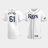Luis Patino 61 Tampa Bay Rays White Home Jersey - Robokeg
