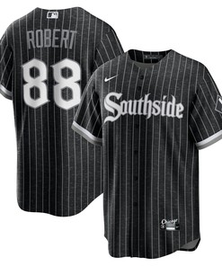 Luis Robert Chicago White Sox 2021 City Connect Replica Player Jersey - Black Mlb - Robokeg