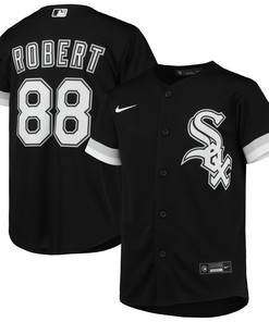 Luis Robert Chicago White Sox Alternate Replica Player Jersey - Black Mlb - Robokeg