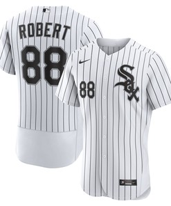 Luis Robert Chicago White Sox Home Authentic Player Jersey - White/black Mlb - Robokeg