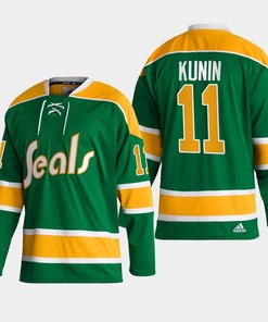 Luke Kunin 11 San Jose Sharks Green Reverse Retro 2.0 Jersey 2022-23 - Robokeg