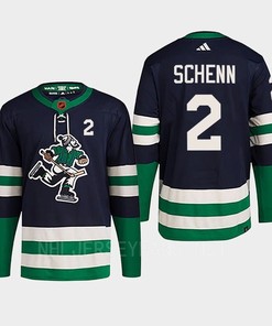 Luke Schenn 2 Reverse Retro 2.0 2022 Vancouver Canucks Navy Jersey Primegreen - Robokeg