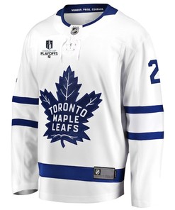 Luke Schenn 2 Toronto Maple Leafs Stanley Cup 2023 Playoffs Patch Away Breakaway Men Jersey - White - Robokeg
