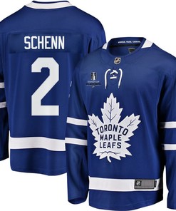 Luke Schenn 2 Toronto Maple Leafs Stanley Cup 2023 Playoffs Patch Home Breakaway Men Jersey - Blue - Robokeg
