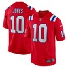 Mac Jones New England Patriots Alternate Game Jersey - Red Nfl - Robokeg
