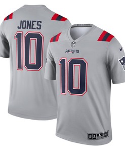 Mac Jones New England Patriots Inverted Legend Jersey - Gray Nfl - Robokeg