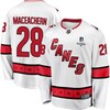 MacKenzie MacEachern 28 Carolina Hurricanes Stanley Cup 2023 Playoffs Patch Away Breakaway Men Jersey - White - Robokeg