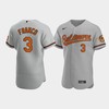 Maikel Franco 3 Baltimore Orioles Gray Road Jersey - Robokeg