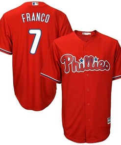 Maikel Franco Philadelphia Phillies Big And Tall Fashion Cool Base Player Jersey - Scarlet - Robokeg