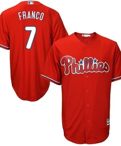 Maikel Franco Philadelphia Phillies Official Cool Base Player Jersey - Scarlet - Robokeg