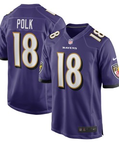 Makai Polk Baltimore Ravens Player Game Jersey - Purple Nfl - Robokeg