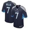 Malik Willis Tennessee Titans 2022 Nfl Draft Pick Player Game Jersey - Navy Nfl - Robokeg