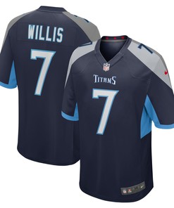 Malik Willis Tennessee Titans 2022 Nfl Draft Pick Player Game Jersey - Navy - Robokeg