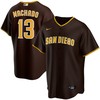 Manny Machado 13 San Diego Padres Alternate Player Men Jersey - Brown Jersey - Robokeg
