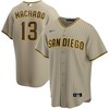 Manny Machado 13 San Diego Padres Alternate Player Men Jersey - Tan Jersey - Robokeg