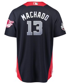 Manny Machado American League Majestic 2018 Mlb All-star Game Home Run Derby Player Jersey - Navy - Robokeg