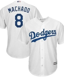 Manny Machado Los Angeles Dodgers Big And Tall Cool Base Player Jersey - White - Robokeg