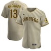 Manny Machado San Diego Padres Alternate Authentic Player Jersey - Tan/brown Mlb - Robokeg
