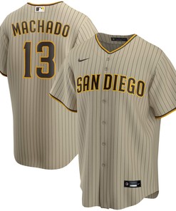 Manny Machado San Diego Padres Alternate Replica Player Jersey - Tan Mlb - Robokeg