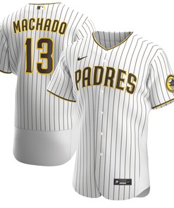 Manny Machado San Diego Padres Home Authentic Player Jersey White Mlb - Robokeg