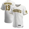 Manny Machado San Diego Padres Home Authentic Player Jersey - White/brown Mlb - Robokeg