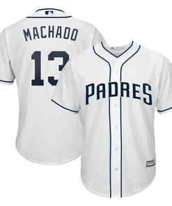 Manny Machado San Diego Padres Official Cool Base Player Jersey - White - Robokeg