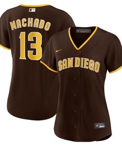 Manny Machado San Diego Padres Womens Road Replica Player Jersey - Brown Mlb - Robokeg