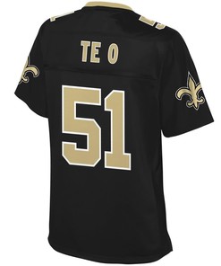 Manti Teo New Orleans Saints Nfl Pro Line Womens Team Color Player Jersey - Black - Robokeg