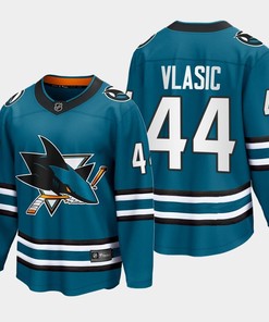 Marc-Edouard Vlasic 44 San Jose Sharks 2022-23 Home The Evolve Teal Jersey - Robokeg
