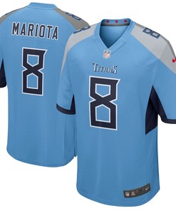 Marcus Mariota Tennessee Titans Nike Player Game Jersey - Light Blue - Robokeg