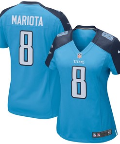 Marcus Mariota Tennessee Titans Nike Womens Alternate Game Jersey - Light Blue - Robokeg