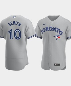 Marcus Semien 10 Toronto Blue Jays Gray Road Jersey - Robokeg