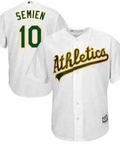 Marcus Semien Oakland Athletics Home Cool Base Player Jersey - White - Robokeg