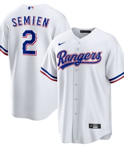 Marcus Semien Texas Rangers Home Replica Player Jersey - White Mlb - Robokeg
