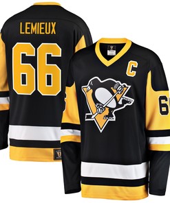 Mario Lemieux Pittsburgh Penguins Fanatics Branded Premier Breakaway Retired Player Jersey - Black Nhl - Robokeg