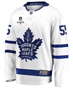 Mark Giordano 55 Toronto Maple Leafs Stanley Cup 2023 Playoffs Patch Away Breakaway Men Jersey - White - Robokeg