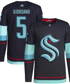 Mark Giordano Seattle Kraken Adidas Home Authentic Primegreen Player Jersey - Navy Nhl - Robokeg