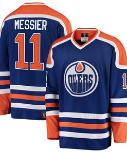Mark Messier Edmonton Oilers Fanatics Branded Premier Breakaway Retired Player Jersey - Blue Nhl - Robokeg