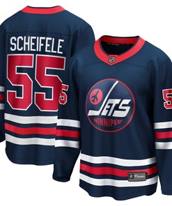 Mark Scheifele Winnipeg Jets Fanatics Branded 2021/22 Alternate Premier Breakaway Player Jersey - Navy Nhl - Robokeg