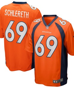 Mark Schlereth Denver Broncos Game Retired Player Jersey - Orange Nfl - Robokeg