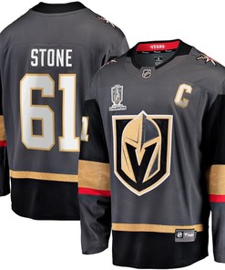Mark Stone 61 Vegas Golden Knights 2023 Stanley Cup Champions Patch Alternate Breakaway Jersey - Black - Robokeg
