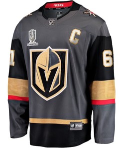 Mark Stone 61 Vegas Golden Knights 2023 Stanley Cup Champions Patch Alternate Breakaway Jersey - Black - Robokeg