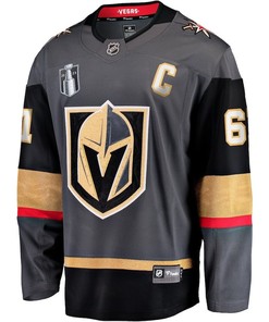 Mark Stone 61 Vegas Golden Knights 2023 Stanley Cup Champions Patch Alternate Breakaway Player Jersey - Black - Robokeg