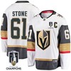 Mark Stone 61 Vegas Golden Knights 2023 Stanley Cup Champions Patch Away Breakaway Player Jersey - White - Robokeg